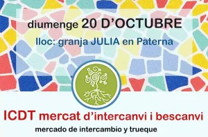 Proyecto JAK Mediterrània ofrecemos una charla en el Mercado de intercambio y trueque de la Xarxa Local d´Intercanvi Camp del Túria (ICDT)